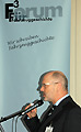 1. F-Symposium im August Horch Museum Zwickau: Rudolf Vollnhals als Gastgeber begrt die Gste.